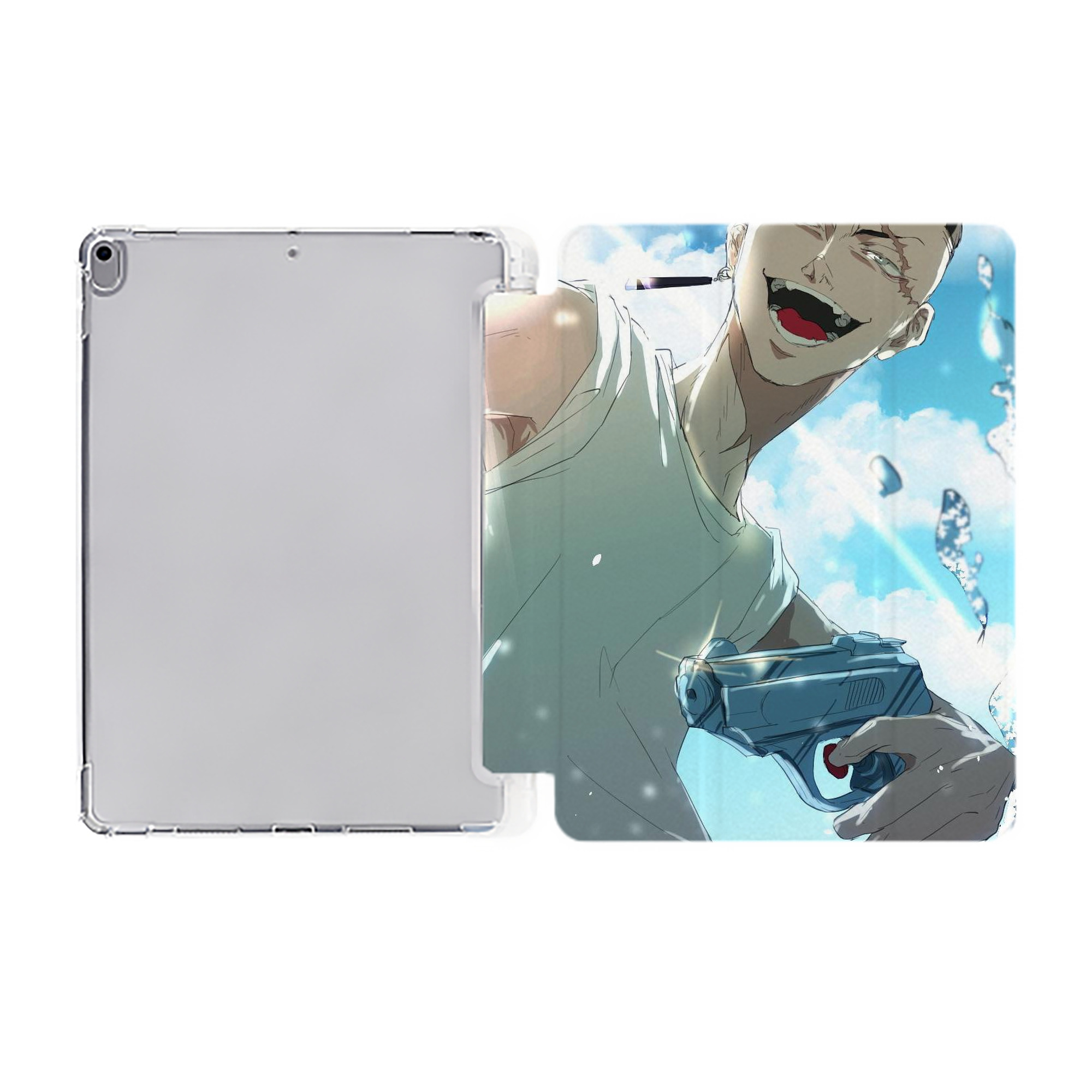 （画像用） 東京リベンジャーズ Tokyo Revengers IPad ケース ペン収納付き 三つ折りスタンド PUレザー×シリコン 対応機種9.5/10.5/10.9インチ